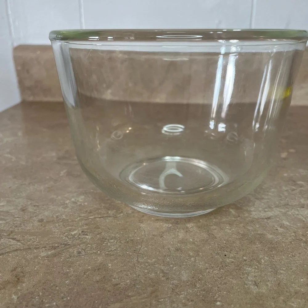 Vintage Clear Glass Bowl - Simple Rounded Design